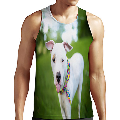 Men's Unisex Tank Top Undershirt 3D Print Dog Graphic Prints Animal Plus Size Print Sleeveless Casual Tops Basic Designer Big and Tall Green
Men's Unisex Tank Top Undershirt 3D Print Dog Graphic Prints Animal Plus Size Print Sleeveless Casual Tops Basic Designer Big and Tall Green
