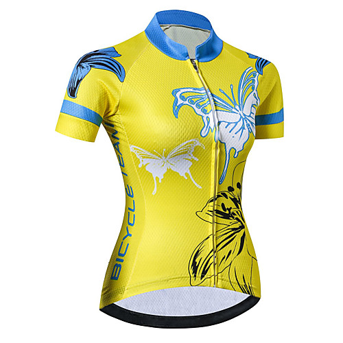 21Grams Women's Short Sleeve Cycling Jersey Summer Spandex Polyester BlueYellow Bike Jersey Top Mountain Bike MTB Road Bike Cycling Quick Dry Moisture Wicking Breathable Sports Clothing Apparel
21Grams Women's Short Sleeve Cycling Jersey Summer Spandex Polyester BlueYellow Bike Jersey Top Mountain Bike MTB Road Bike Cycling Quick Dry Moisture Wicking Breathable Sports Clothing Apparel