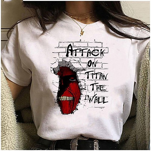 Inspired by Attack on Titan Cosplay Anime Cartoon Polyester / Cotton Blend Print Harajuku Graphic Kawaii T-shirt For Women's / Men's
Inspired by Attack on Titan Cosplay Anime Cartoon Polyester / Cotton Blend Print Harajuku Graphic Kawaii T-shirt For Women's / Men's