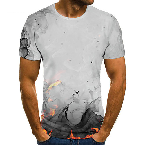Men's Unisex Tee T shirt 3D Print Color Block Graphic Prints Plus Size Print Short Sleeve Casual Tops Basic Fashion Designer Big and Tall Gray
Men's Unisex Tee T shirt 3D Print Color Block Graphic Prints Plus Size Print Short Sleeve Casual Tops Basic Fashion Designer Big and Tall Gray