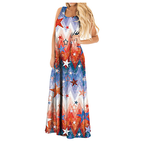 Women's Strap Dress Maxi long Dress Blue red Blue Purple Black Red Sleeveless Pattern Summer Casual / Daily 2021 S M L XL XXL
Women's Strap Dress Maxi long Dress Blue red Blue Purple Black Red Sleeveless Pattern Summer Casual / Daily 2021 S M L XL XXL