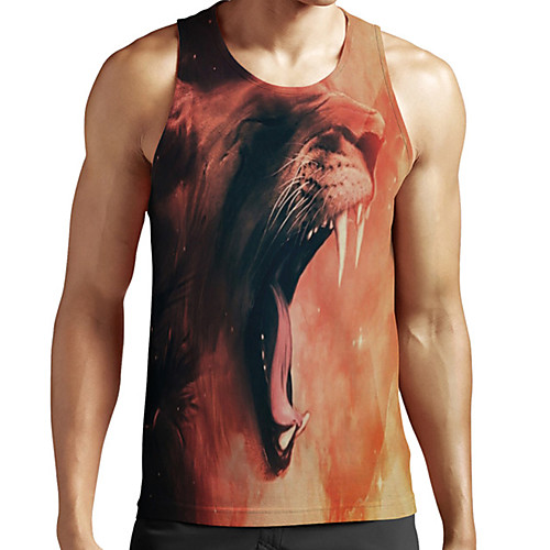 Men's Unisex Tank Top Undershirt 3D Print Graphic Prints Lion Animal Plus Size Print Sleeveless Casual Tops Basic Fashion Designer Breathable Red
Men's Unisex Tank Top Undershirt 3D Print Graphic Prints Lion Animal Plus Size Print Sleeveless Casual Tops Basic Fashion Designer Breathable Red