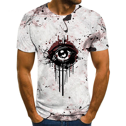 Men's Unisex Tee T shirt 3D Print Graphic Prints Eye Plus Size Print Short Sleeve Casual Tops Basic Fashion Designer Big and Tall White
Men's Unisex Tee T shirt 3D Print Graphic Prints Eye Plus Size Print Short Sleeve Casual Tops Basic Fashion Designer Big and Tall White