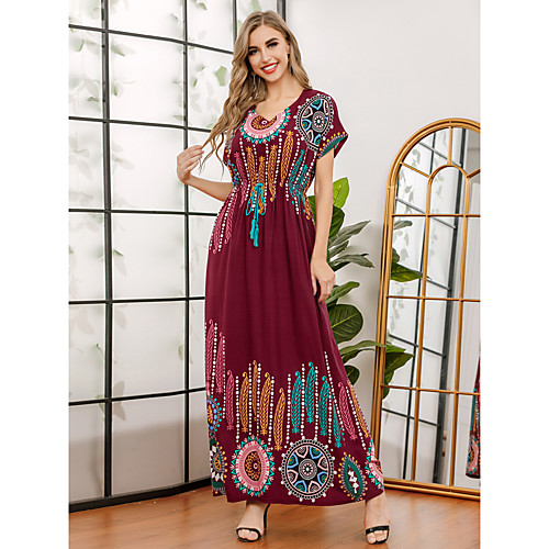 Women's Swing Dress Maxi long Dress Red Short Sleeve Print Spring Summer Elegant & Luxurious 2021 M L XL XXL
Women's Swing Dress Maxi long Dress Red Short Sleeve Print Spring Summer Elegant & Luxurious 2021 M L XL XXL