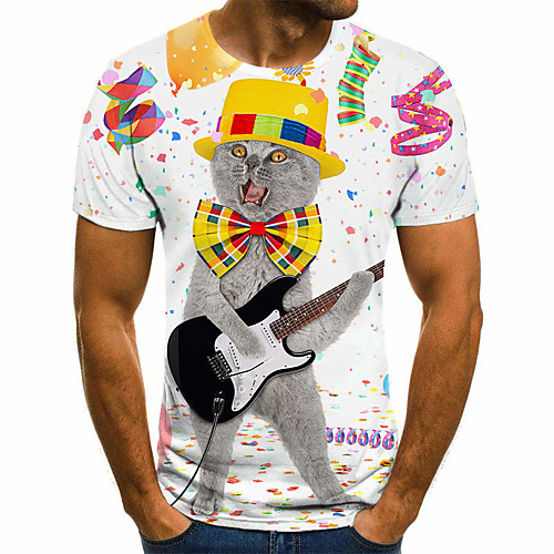 Men's Unisex Tee T shirt 3D Print Graphic Prints Guitar Plus Size Print Short Sleeve Casual Tops Basic Fashion Designer Big and Tall White
Men's Unisex Tee T shirt 3D Print Graphic Prints Guitar Plus Size Print Short Sleeve Casual Tops Basic Fashion Designer Big and Tall White
