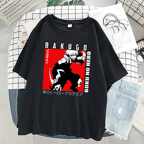 Inspired by My Hero Academia / Boku No Hero Cosplay Cosplay Costume T-shirt Polyester / Cotton Blend Print Harajuku Graphic Kawaii T-shirt For Women's / Men's
Inspired by My Hero Academia / Boku No Hero Cosplay Cosplay Costume T-shirt Polyester / Cotton Blend Print Harajuku Graphic Kawaii T-shirt For Women's / Men's