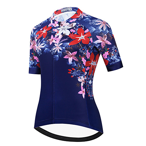 21Grams Women's Short Sleeve Cycling Jersey Summer Spandex Polyester Dark Blue Floral Botanical Bike Jersey Top Mountain Bike MTB Road Bike Cycling Quick Dry Moisture Wicking Breathable Sports
21Grams Women's Short Sleeve Cycling Jersey Summer Spandex Polyester Dark Blue Floral Botanical Bike Jersey Top Mountain Bike MTB Road Bike Cycling Quick Dry Moisture Wicking Breathable Sports