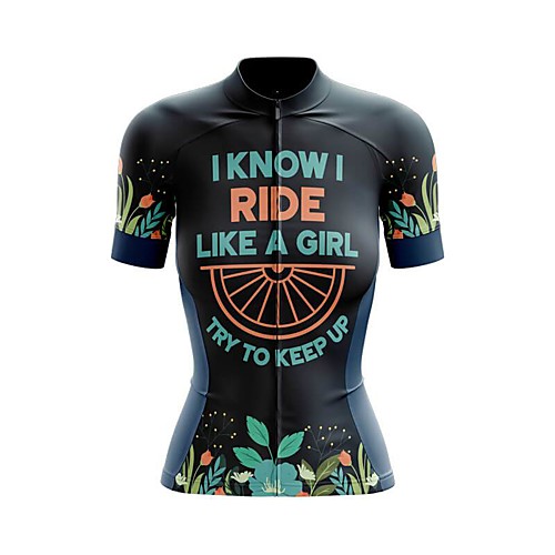 21Grams Women's Short Sleeve Cycling Jersey Summer Spandex Polyester Black Floral Botanical Bike Jersey Top Mountain Bike MTB Road Bike Cycling Quick Dry Moisture Wicking Breathable Sports Clothing
21Grams Women's Short Sleeve Cycling Jersey Summer Spandex Polyester Black Floral Botanical Bike Jersey Top Mountain Bike MTB Road Bike Cycling Quick Dry Moisture Wicking Breathable Sports Clothing