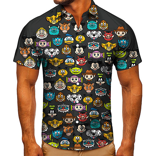 Men's Shirt 3D Print Cartoon Graphic Prints Button-Down Short Sleeve Street Tops Casual Fashion Classic Breathable Rainbow
Men's Shirt 3D Print Cartoon Graphic Prints Button-Down Short Sleeve Street Tops Casual Fashion Classic Breathable Rainbow