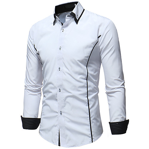 Men's Shirt Color Block Button-Down Long Sleeve Casual Tops Cotton Casual Fashion Breathable Comfortable Black / Red White Yellow
Men's Shirt Color Block Button-Down Long Sleeve Casual Tops Cotton Casual Fashion Breathable Comfortable Black / Red White Yellow
