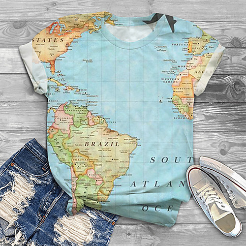 Women's Plus Size Tops T shirt Graphic Letter Print Short Sleeve Crewneck Basic Blue Big Size XL XXL 3XL 4XL 5XL / Holiday
Women's Plus Size Tops T shirt Graphic Letter Print Short Sleeve Crewneck Basic Blue Big Size XL XXL 3XL 4XL 5XL / Holiday