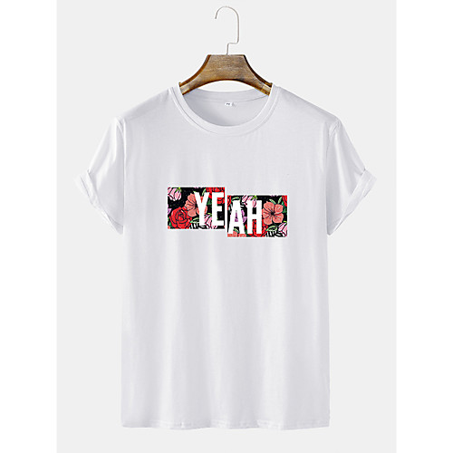 Men's Unisex Tee T shirt Hot Stamping Floral Graphic Prints Letter Plus Size Short Sleeve Casual Tops Cotton Basic Fashion Designer Comfortable White Black Green
Men's Unisex Tee T shirt Hot Stamping Floral Graphic Prints Letter Plus Size Short Sleeve Casual Tops Cotton Basic Fashion Designer Comfortable White Black Green