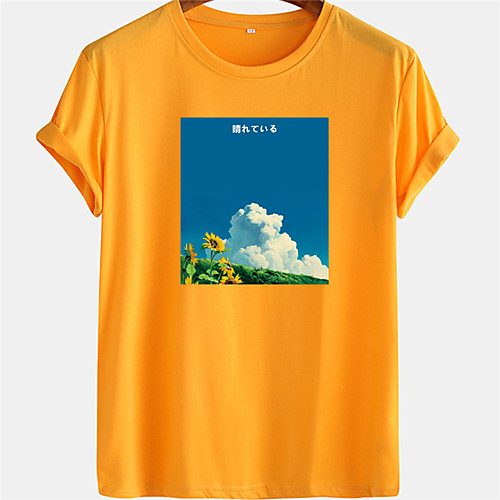Men's Unisex Tee T shirt Hot Stamping Graphic Prints Landscape Plus Size Short Sleeve Casual Tops 100% Cotton Basic Designer Big and Tall White Black Yellow
Men's Unisex Tee T shirt Hot Stamping Graphic Prints Landscape Plus Size Short Sleeve Casual Tops 100% Cotton Basic Designer Big and Tall White Black Yellow