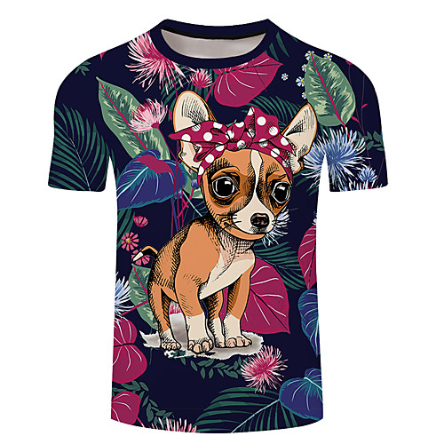 Men's Unisex Tee T shirt 3D Print Dog Graphic Prints Plus Size 3D Print Short Sleeve Casual Tops Basic Designer Big and Tall Blue Yellow Blushing Pink
Men's Unisex Tee T shirt 3D Print Dog Graphic Prints Plus Size 3D Print Short Sleeve Casual Tops Basic Designer Big and Tall Blue Yellow Blushing Pink