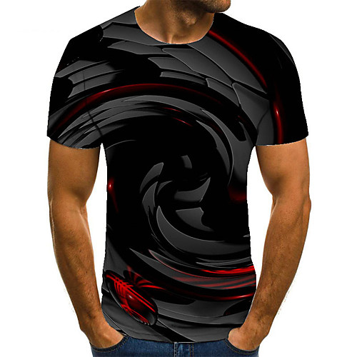 Men's Unisex Tee T shirt Shirt 3D Print Graphic Prints Spiral Stripe Plus Size Print Short Sleeve Casual Tops Basic Fashion Designer Big and Tall Round Neck Black / Gray
Men's Unisex Tee T shirt Shirt 3D Print Graphic Prints Spiral Stripe Plus Size Print Short Sleeve Casual Tops Basic Fashion Designer Big and Tall Round Neck Black / Gray