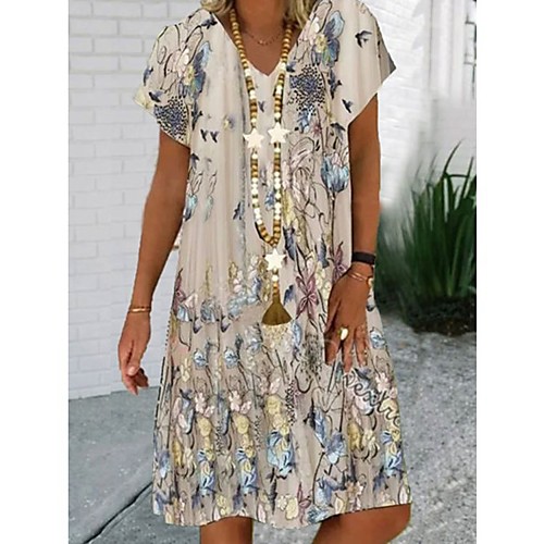 Women's T Shirt Dress Tee Dress Knee Length Dress Light Blue Purple Light Grey Short Sleeve Floral Animal Print Spring Summer V Neck Casual / Daily 2021 S M L XL XXL XXXL
Women's T Shirt Dress Tee Dress Knee Length Dress Light Blue Purple Light Grey Short Sleeve Floral Animal Print Spring Summer V Neck Casual / Daily 2021 S M L XL XXL XXXL