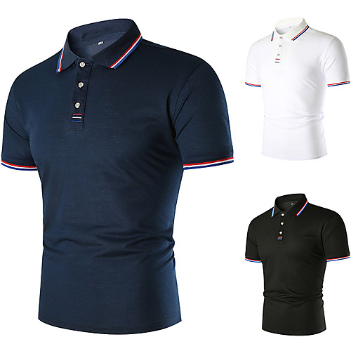 Men's Golf Shirt Tennis Shirt non-printing Solid Color Short Sleeve Casual Tops Simple White Black Navy Blue / Summer
Men's Golf Shirt Tennis Shirt non-printing Solid Color Short Sleeve Casual Tops Simple White Black Navy Blue / Summer