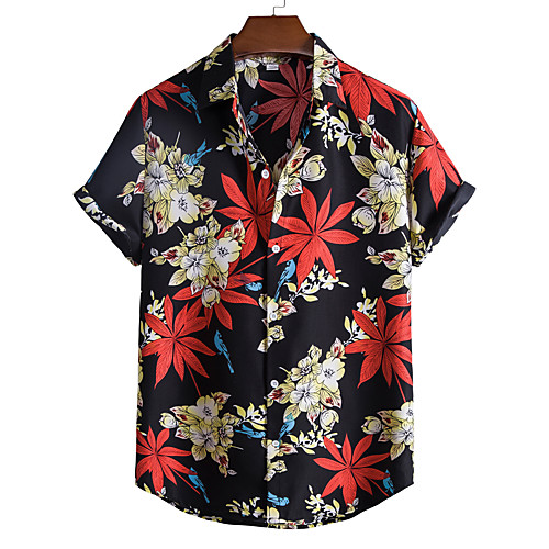 Men's Shirt Other Prints Floral Color Block Plus Size Print Short Sleeve Going out Tops Tropical Beach Rainbow
Men's Shirt Other Prints Floral Color Block Plus Size Print Short Sleeve Going out Tops Tropical Beach Rainbow