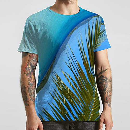 Men's Unisex Tee T shirt 3D Print Plants Graphic Prints Plus Size Print Short Sleeve Casual Tops Basic Designer Big and Tall Blue
Men's Unisex Tee T shirt 3D Print Plants Graphic Prints Plus Size Print Short Sleeve Casual Tops Basic Designer Big and Tall Blue