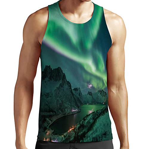 Men's Unisex Tank Top Undershirt 3D Print Scenery Graphic Prints Plus Size Print Sleeveless Casual Tops Basic Fashion Designer Breathable Green
Men's Unisex Tank Top Undershirt 3D Print Scenery Graphic Prints Plus Size Print Sleeveless Casual Tops Basic Fashion Designer Breathable Green