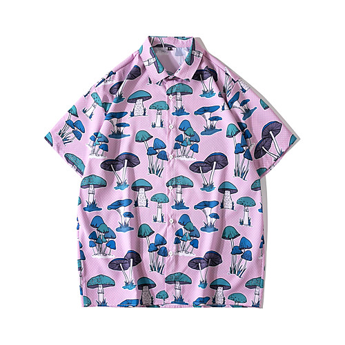 Men's Shirt 3D Print Plants Graphic Mushroom Button-Down Print Short Sleeve Casual Tops Casual Blushing Pink
Men's Shirt 3D Print Plants Graphic Mushroom Button-Down Print Short Sleeve Casual Tops Casual Blushing Pink