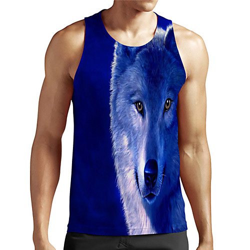 Men's Unisex Tank Top Undershirt 3D Print Graphic Prints Wolf Plus Size Print Sleeveless Casual Tops Basic Designer Big and Tall Blue
Men's Unisex Tank Top Undershirt 3D Print Graphic Prints Wolf Plus Size Print Sleeveless Casual Tops Basic Designer Big and Tall Blue