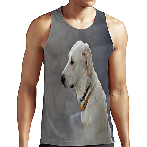 Men's Unisex Tank Top Undershirt 3D Print Dog Graphic Prints Animal Plus Size Print Sleeveless Casual Tops Basic Designer Big and Tall Gray
Men's Unisex Tank Top Undershirt 3D Print Dog Graphic Prints Animal Plus Size Print Sleeveless Casual Tops Basic Designer Big and Tall Gray