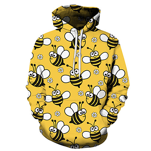 Men's Unisex Plus Size Pullover Hoodie Sweatshirt Graphic Prints Bee Print Hooded Casual Daily Holiday 3D Print Basic Designer Hoodies Sweatshirts Long Sleeve Yellow Blushing Pink Green
Men's Unisex Plus Size Pullover Hoodie Sweatshirt Graphic Prints Bee Print Hooded Casual Daily Holiday 3D Print Basic Designer Hoodies Sweatshirts Long Sleeve Yellow Blushing Pink Green