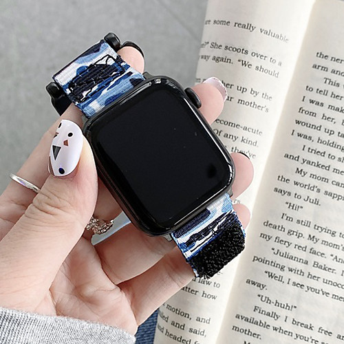 Smart Watch Band for Apple iWatch 1 pcs Business Band Nylon Canvas Replacement Wrist Strap for Apple Watch Series SE / 6/5/4/3/2/1
Smart Watch Band for Apple iWatch 1 pcs Business Band Nylon Canvas Replacement Wrist Strap for Apple Watch Series SE / 6/5/4/3/2/1