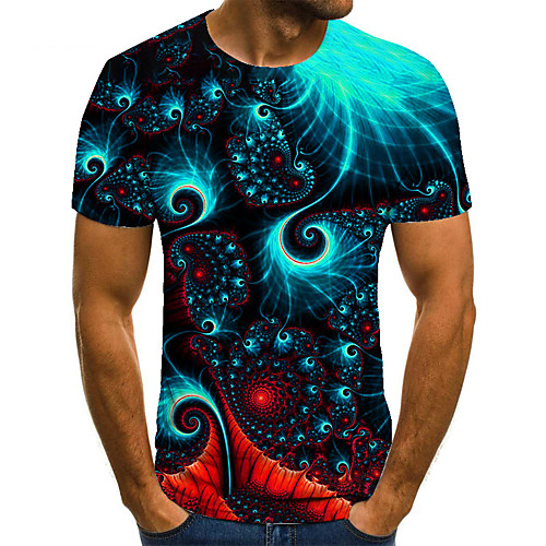 Men's Unisex Tee T shirt 3D Print Graphic Prints Fluorescent Plus Size Print Short Sleeve Casual Tops Basic Fashion Designer Big and Tall Blue
Men's Unisex Tee T shirt 3D Print Graphic Prints Fluorescent Plus Size Print Short Sleeve Casual Tops Basic Fashion Designer Big and Tall Blue