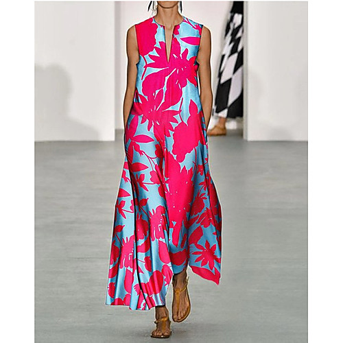 Women's Swing Dress Maxi long Dress Blue Orange Red Sleeveless Floral Tie Dye Print Summer V Neck Casual 2021 S M L XL XXL 3XL
Women's Swing Dress Maxi long Dress Blue Orange Red Sleeveless Floral Tie Dye Print Summer V Neck Casual 2021 S M L XL XXL 3XL