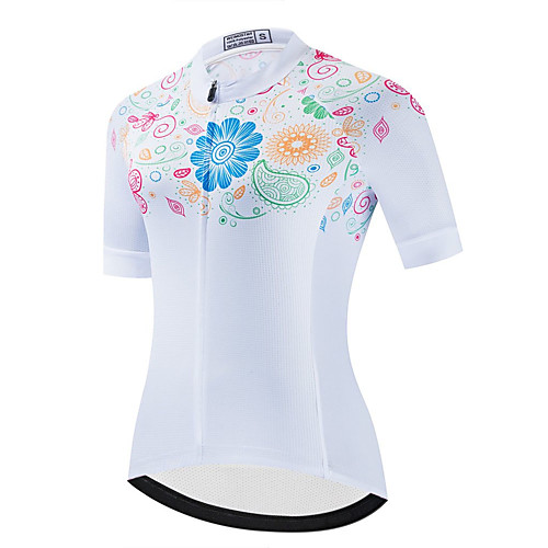 21Grams Women's Short Sleeve Cycling Jersey Summer Spandex Polyester White Black Floral Botanical Bike Jersey Top Mountain Bike MTB Road Bike Cycling Quick Dry Moisture Wicking Breathable Sports
21Grams Women's Short Sleeve Cycling Jersey Summer Spandex Polyester White Black Floral Botanical Bike Jersey Top Mountain Bike MTB Road Bike Cycling Quick Dry Moisture Wicking Breathable Sports