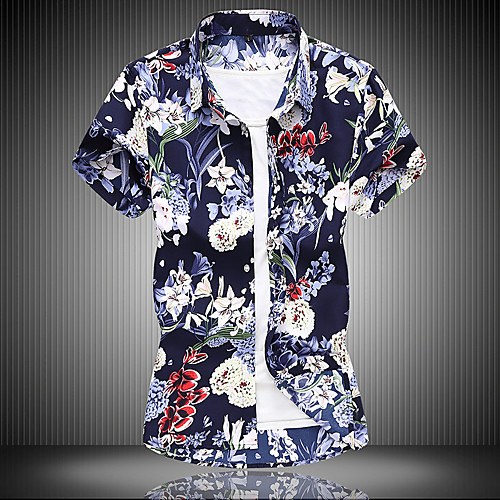 Men's Shirt Other Prints Plants Graphic Plus Size Print Short Sleeve Casual Tops Lightweight Comfortable Beach Navy Blue
Men's Shirt Other Prints Plants Graphic Plus Size Print Short Sleeve Casual Tops Lightweight Comfortable Beach Navy Blue