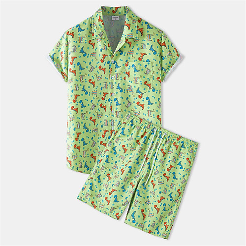 Men's Shirt Suits Shirt Dinosaur Button-Down Short Sleeve Casual Tops Casual Fashion Hawaiian Breathable Green
Men's Shirt Suits Shirt Dinosaur Button-Down Short Sleeve Casual Tops Casual Fashion Hawaiian Breathable Green