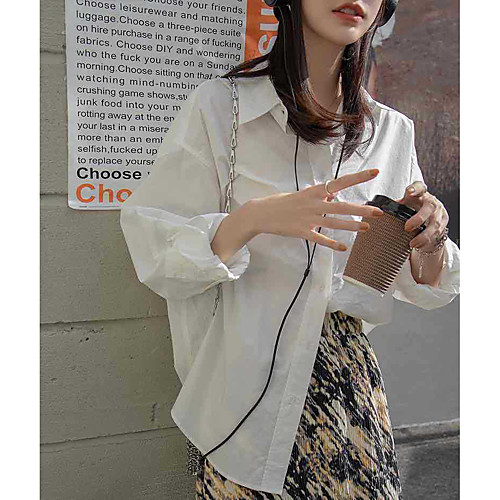 Women's Coat Daily Wear Spring Summer Regular Coat Loose Casual / Daily Jacket Solid Color Others Creamy-white Blue / Cotton
Women's Coat Daily Wear Spring Summer Regular Coat Loose Casual / Daily Jacket Solid Color Others Creamy-white Blue / Cotton