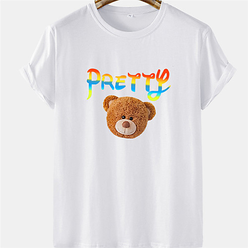 Men's Unisex Tee T shirt Hot Stamping Graphic Prints Bear Letter Plus Size Short Sleeve Casual Tops 100% Cotton Basic Designer Big and Tall White Black Gray
Men's Unisex Tee T shirt Hot Stamping Graphic Prints Bear Letter Plus Size Short Sleeve Casual Tops 100% Cotton Basic Designer Big and Tall White Black Gray
