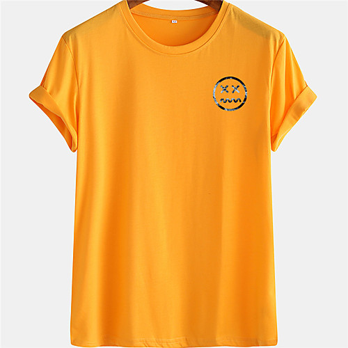 Men's Unisex Tee T shirt Hot Stamping Graphic Prints Emoji Face Plus Size Short Sleeve Casual Tops 100% Cotton Basic Designer Big and Tall White Blue Yellow
Men's Unisex Tee T shirt Hot Stamping Graphic Prints Emoji Face Plus Size Short Sleeve Casual Tops 100% Cotton Basic Designer Big and Tall White Blue Yellow