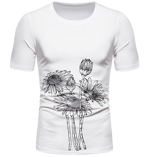 Men's Unisex Tee T shirt Hot Stamping Floral Graphic Prints Plus Size Print Short Sleeve Casual Tops Cotton Basic Fashion Designer Big and Tall White
Men's Unisex Tee T shirt Hot Stamping Floral Graphic Prints Plus Size Print Short Sleeve Casual Tops Cotton Basic Fashion Designer Big and Tall White