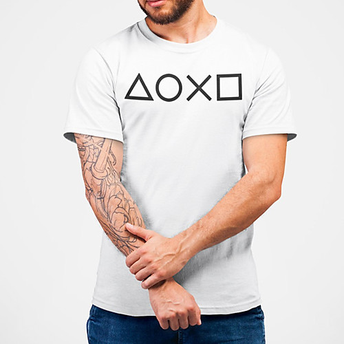 Men's Unisex Tee T shirt Hot Stamping Graphic Prints Geometry Plus Size Print Short Sleeve Casual Tops Cotton Basic Fashion Designer Big and Tall White
Men's Unisex Tee T shirt Hot Stamping Graphic Prints Geometry Plus Size Print Short Sleeve Casual Tops Cotton Basic Fashion Designer Big and Tall White