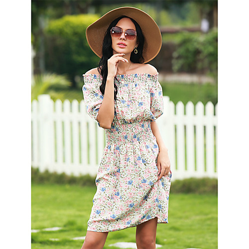 Women's Swing Dress Knee Length Dress Purple Yellow Black Short Sleeve Print Spring Summer Casual / Daily 2021 M L XL 2XL 3XL
Women's Swing Dress Knee Length Dress Purple Yellow Black Short Sleeve Print Spring Summer Casual / Daily 2021 M L XL 2XL 3XL