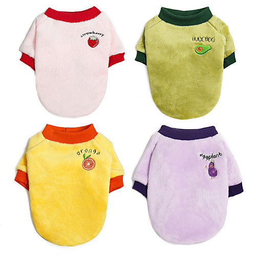Dog Cat Sweater Fruit Leisure Cute Dailywear Casual / Daily Winter Dog Clothes Puppy Clothes Dog Outfits Warm Purple Pink Orange Costume for Girl and Boy Dog Coral Fleece S M L XL XXL
Dog Cat Sweater Fruit Leisure Cute Dailywear Casual / Daily Winter Dog Clothes Puppy Clothes Dog Outfits Warm Purple Pink Orange Costume for Girl and Boy Dog Coral Fleece S M L XL XXL