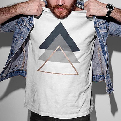 Men's Unisex Tee T shirt Hot Stamping Graphic Prints Geometry Plus Size Print Short Sleeve Casual Tops Cotton Basic Designer Big and Tall White
Men's Unisex Tee T shirt Hot Stamping Graphic Prints Geometry Plus Size Print Short Sleeve Casual Tops Cotton Basic Designer Big and Tall White