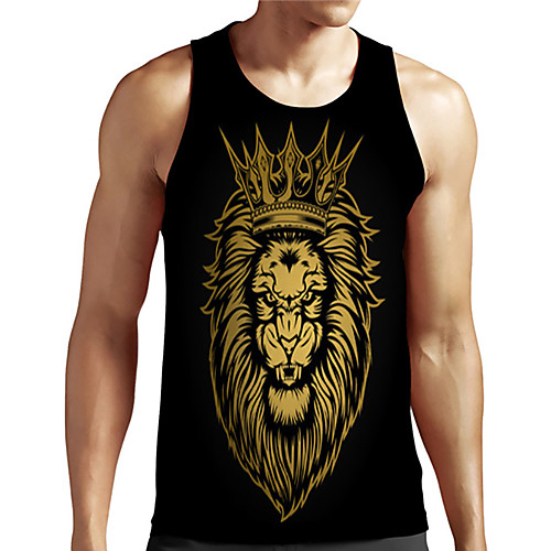 Men's Unisex Tank Top Undershirt 3D Print Graphic Prints Lion Animal Plus Size Print Sleeveless Casual Tops Basic Designer Big and Tall Black
Men's Unisex Tank Top Undershirt 3D Print Graphic Prints Lion Animal Plus Size Print Sleeveless Casual Tops Basic Designer Big and Tall Black