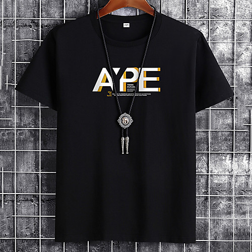 Men's Unisex Tee T shirt Hot Stamping Graphic Prints Letter Plus Size Print Short Sleeve Casual Tops Cotton Simple Basic Designer Big and Tall White Black Khaki
Men's Unisex Tee T shirt Hot Stamping Graphic Prints Letter Plus Size Print Short Sleeve Casual Tops Cotton Simple Basic Designer Big and Tall White Black Khaki