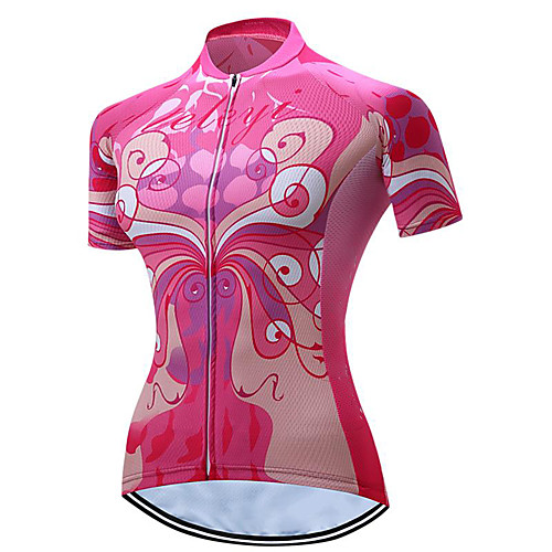 21Grams Women's Short Sleeve Cycling Jersey Summer Spandex Polyester Pink Floral Botanical Bike Jersey Top Mountain Bike MTB Road Bike Cycling Quick Dry Moisture Wicking Breathable Sports Clothing
21Grams Women's Short Sleeve Cycling Jersey Summer Spandex Polyester Pink Floral Botanical Bike Jersey Top Mountain Bike MTB Road Bike Cycling Quick Dry Moisture Wicking Breathable Sports Clothing