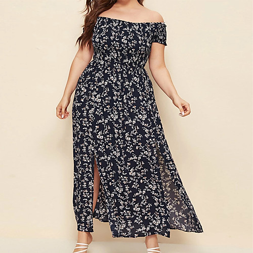 Women's Plus Size Dress Swing Dress Maxi long Dress Short Sleeve Floral One Shoulder One Shoulder Hot Spring Summer Navy White Red L XL XXL XXXL 4XL
Women's Plus Size Dress Swing Dress Maxi long Dress Short Sleeve Floral One Shoulder One Shoulder Hot Spring Summer Navy White Red L XL XXL XXXL 4XL