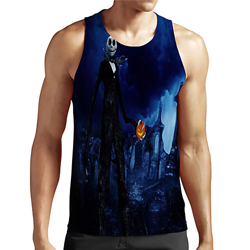 Men's Unisex Tank Top Undershirt 3D Print Graphic Prints Skull Plus Size Print Sleeveless Casual Tops Basic Designer Big and Tall Blue
Men's Unisex Tank Top Undershirt 3D Print Graphic Prints Skull Plus Size Print Sleeveless Casual Tops Basic Designer Big and Tall Blue