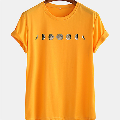 Men's Unisex Tee T shirt Hot Stamping Graphic Prints Moon Plus Size Short Sleeve Casual Tops 100% Cotton Basic Designer Big and Tall Blue Yellow Green
Men's Unisex Tee T shirt Hot Stamping Graphic Prints Moon Plus Size Short Sleeve Casual Tops 100% Cotton Basic Designer Big and Tall Blue Yellow Green