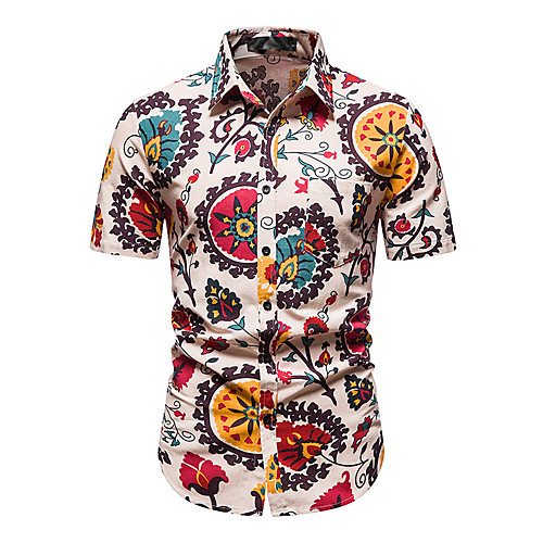 Men's Shirt Other Prints Floral Geometric Print Short Sleeve Daily Tops Fashion Beach Hawaiian Black Beige
Men's Shirt Other Prints Floral Geometric Print Short Sleeve Daily Tops Fashion Beach Hawaiian Black Beige