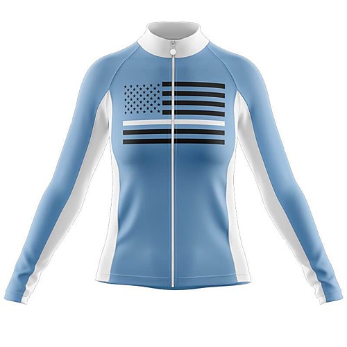 21Grams Women's Long Sleeve Cycling Jersey Spandex Polyester Blue Stripes American / USA National Flag Bike Jersey Top Mountain Bike MTB Road Bike Cycling Quick Dry Moisture Wicking Breathable Sports
21Grams Women's Long Sleeve Cycling Jersey Spandex Polyester Blue Stripes American / USA National Flag Bike Jersey Top Mountain Bike MTB Road Bike Cycling Quick Dry Moisture Wicking Breathable Sports